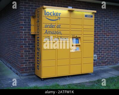 Un casier Amazon. Banque D'Images