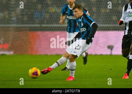 Udine, Italie. 02 février 2020. NicolÃ² barella d'inter pendant Udinese Calcio vs FC Internazionale, italian Serie UN match de football à Udine, Italie, 02 février 2020 crédit: Independent photo Agency/Alay Live News Banque D'Images