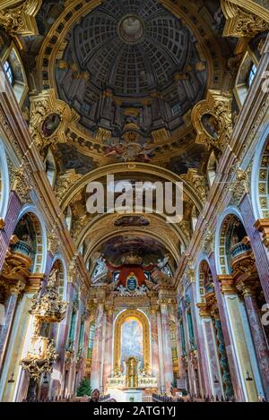 L'Église jésuite, également connue sous le nom d'Église universitaire (Jesuitenkirche), à Vienne, en Autriche Banque D'Images