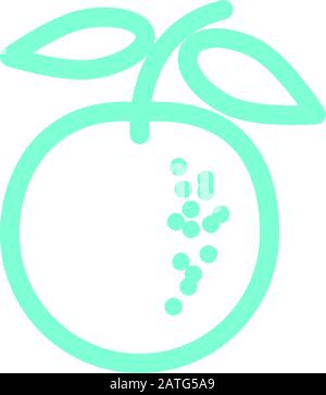 modèle vectoriel de conception d'icône de fruit Illustration de Vecteur