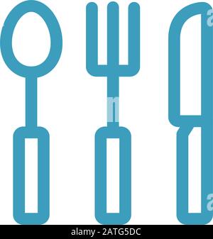 ustensile de cuisine modèle vectoriel d'icône Illustration de Vecteur