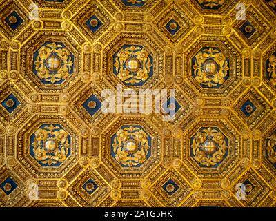 Plafond de la salle d'audience, Palazzo Vecchio, Florence Banque D'Images