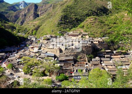 Anciens villages de Pékin, Chine Banque D'Images