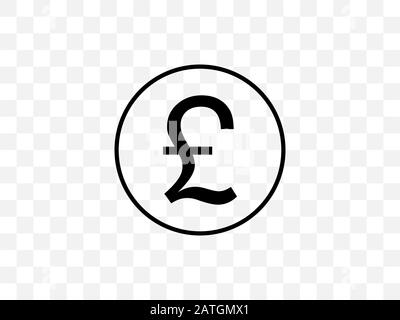 Icône livre sterling. Illustration vectorielle, conception plate Illustration de Vecteur