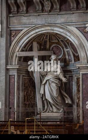 Sainte-Hélène À L'Intérieur De La Basilique Saint-Pierre, Cité Du Vatican, Rome, Italie Banque D'Images