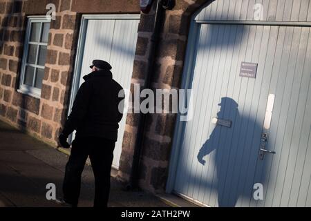 Scènes autour du port de Peterhead, à Peterhead, en Écosse, le 27 janvier 2020. Banque D'Images