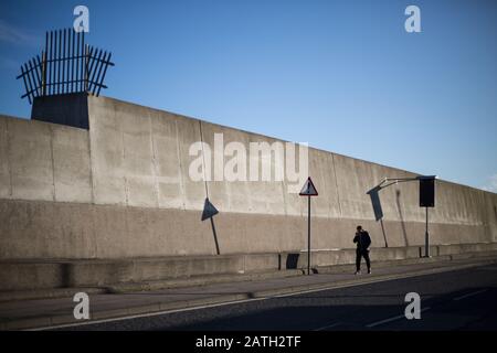 Scènes autour du port de Peterhead, à Peterhead, en Écosse, le 27 janvier 2020. Banque D'Images