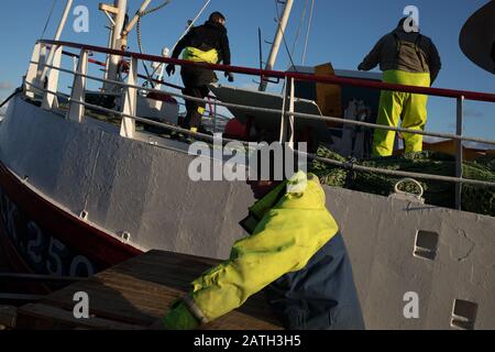 Scènes autour du port de Peterhead, à Peterhead, en Écosse, le 27 janvier 2020. Banque D'Images