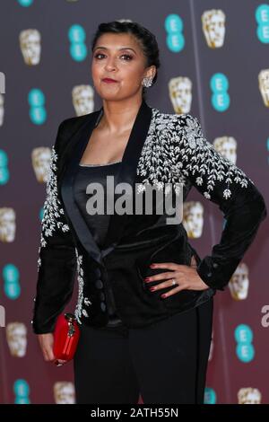 Londres, Royaume-Uni. 02 février 2020. Londres, Royaume-Uni. 02 février 2020. Sunetra Sarker assiste aux 73ème prix du film de l'Académie britannique, BAFTA, au Royal Albert Hall à Londres, Angleterre, le 02 février 2020. | usage international crédit: DPA Picture Alliance/Alay Live News crédit: DPA Picture Alliance/Alay Live News Banque D'Images