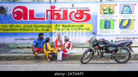 Locaux à Pondichéry. D'une série de photos de voyage en Inde du Sud. Date De La Photo: Mercredi 8 Janvier 2020. Photo : Roger Garfield/Alay Banque D'Images