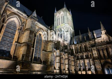 La Cathédrale de Lincoln Banque D'Images