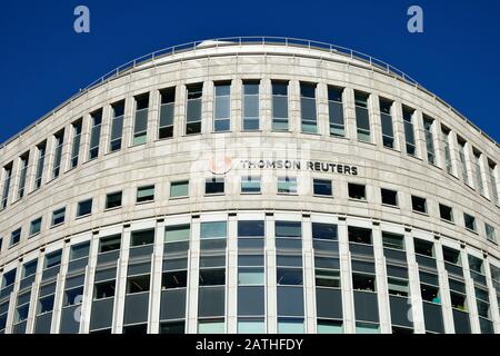 The Thomson Reuters Building, 30 South Colonnade, Canary Wharf, East London, Royaume-Uni Banque D'Images