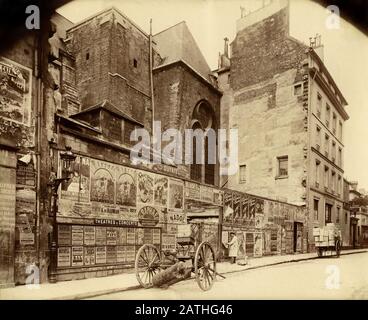 Eugene Atget rue de l'Abbaye à Saint-Germain-des-Prés, Paris 1898 Albumen imprimé après verre négatif (17,6 x 22,9 cm) Collection privée Banque D'Images