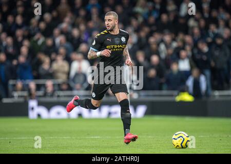 Londres, ANGLETERRE - 02 FÉVRIER : lors du match de la Premier League entre Tottenham Hotspur et Manchester City au stade Tottenham Hotspur, en février Banque D'Images