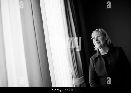 Essen, Allemagne. 3 février 2020. Ursula Rassembler, présidente du conseil d'administration de la Fondation Alfried Krupp von Bohlen und Halbach, a logé à la Villa Hügel. Crédit: Rolf Vennenbernd/Dpa/Alay Live News Banque D'Images