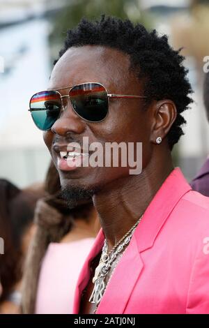 Michael Blackson lors de la cérémonie d'inauguration de Star on the Hollywood Walk of Fame for Curtis Jackson, alias 50 Cent, Hollywood Boulevard, Los Angeles, CA 30 janvier 2020. Photo Par: Priscilla Grant/Everett Collection Banque D'Images