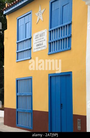 Cuba, la Havane, Casa natale de Jose Marti, lieu de naissance, Banque D'Images