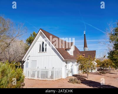 Vue extérieure de la chapelle de mariage aux chandelles à Las Vegas, Nevada Banque D'Images