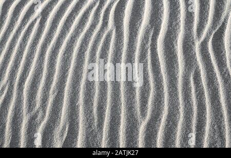 Rippels sur la mer du Nord dans la mer des Wadden de Basse-Saxe. Banque D'Images