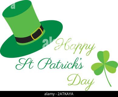 Illustration vectorielle du contexte de la Saint-Patrick avec shamrock. Illustration de Vecteur