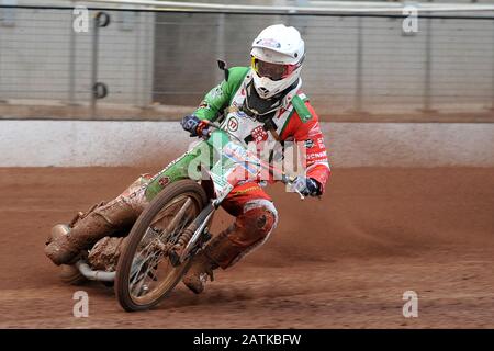 Manchester, Royaume-Uni. 19 juillet 2017. Danny Ayres pilote de circuit pour Scunthorpe Scorpions et Ipswich Witches et lundi 3 février 2020. (Crédit: Eddie Garvey | Mi News) © Mi News Crédit: Mi News & Sport /Alay Live News Banque D'Images