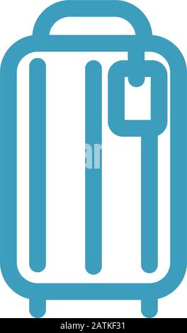 vecteur d'icône de sac de voyage Illustration de Vecteur