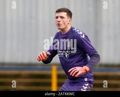 St ALBANS, ANGLETERRE - FÉVRIER 03: Nathan Harness de Charlton Athletic Sous 23spendant Professional Development League entre Watford Sous 23s et Charlton Athletic Sous 23s le 03 Janvier 2020 au Clarence Park Stadium, St.Albans, Angleterre. (Photo de AFS/Espa-Images) Banque D'Images