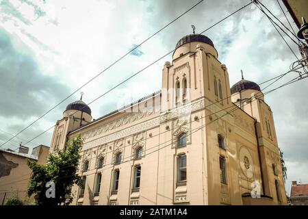 Synagogue de Sarajevo, également appelée synagogue Ashkénaze, ou Sinagoga u Sarajevu. C'est la synagogue principale de Sarajevo, Bosnie-Herzégovine et un symbo Banque D'Images