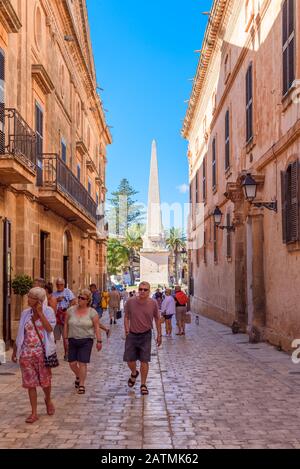 Minorque, Espagne - 14 octobre 2019: Architecture de la vieille ville de Ciutadella de Minorque Banque D'Images