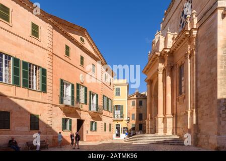 Minorque, Espagne - 14 octobre 2019: Architecture de la vieille ville de Ciutadella de Minorque Banque D'Images