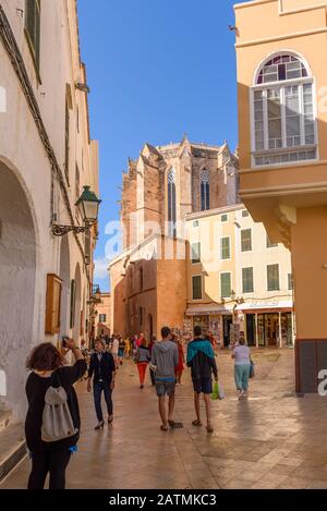 Minorque, Espagne - 14 octobre 2019: Architecture de la vieille ville de Ciutadella de Minorque Banque D'Images