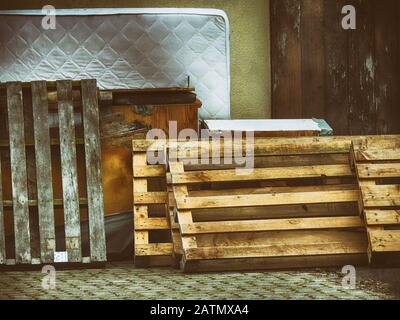 Palettes à la poubelle en vrac Banque D'Images