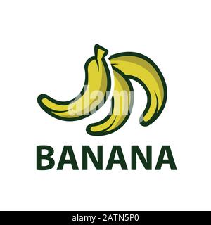 Icône banane tendance et moderne symbole banane pour logo, web, app, UI. Icône banane simple signe. Icône banane plate illustration vectorielle pour graphique et web Illustration de Vecteur