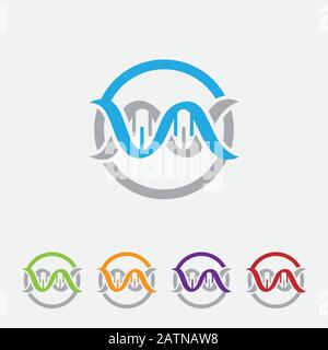 Helix Human Technology Research Molecule et chromosomes Medical and pharmaceutique Vector symbols Illustration de Vecteur