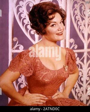 Connie FRANCIS photo promotionnelle de la chanteuse américaine de pop et de l'actrice de film vers 1960 Banque D'Images