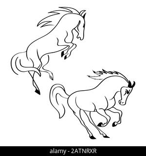 Cheval debout sur trois pattes Icône Vector, cheval debout sur trois pattes Icône Eps, cheval debout sur trois pattes Icône Illustration de Vecteur