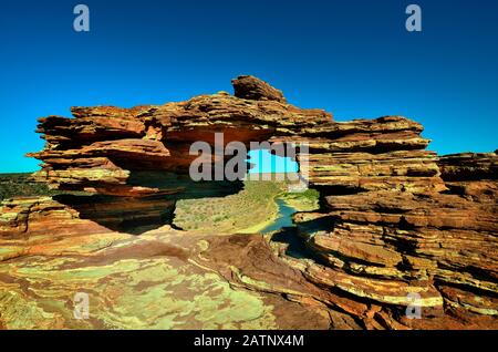 L'Australie, le Parc National de Kalbarri, nature's window Banque D'Images