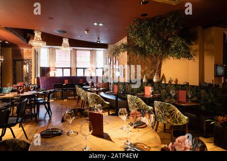 Une grande photo d'un restaurant à Newcastle Upon Tyne. Banque D'Images