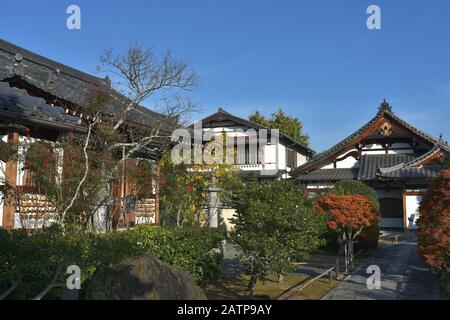 Jardin de l'étang de Sogen de Tenryu ji à Kyoto, Japon Banque D'Images