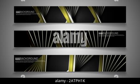 Définissez l'arrière-plan de la bannière pour votre conception. Illustration de la conception graphique vectorielle. Adaptée à votre conception d'arrière-plan Illustration de Vecteur