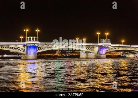 Pont Blagoveschensky, Saint-Pétersbourg, Russie Banque D'Images