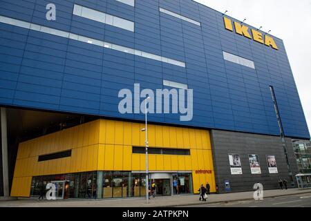 Le magasin IKEA de Coventry, qui doit se fermer plus tard cette année, avec 352 travailleurs qui devraient perdre leur emploi. Banque D'Images