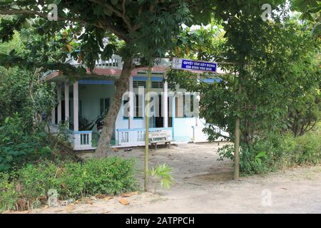 Maison Traditionnelle, Cu Lao May, Village, Delta Du Mékong, Vinh Long Province, Vietnam, Asie Du Sud-Est, Asie Banque D'Images