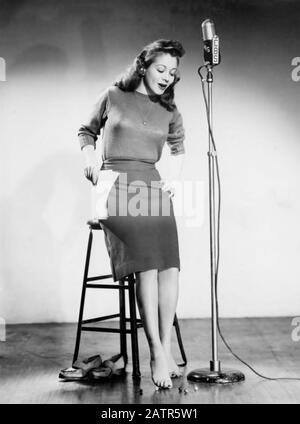 Monica LEWIS (1922-2015) chanteuse américaine de jazz et actrice de cinéma vers 1950 Banque D'Images