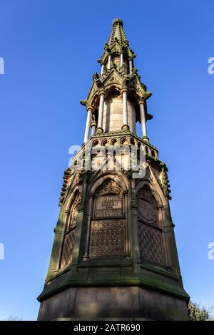 Monument de la reine Victoria, place Hamilton, Birkenhead Banque D'Images