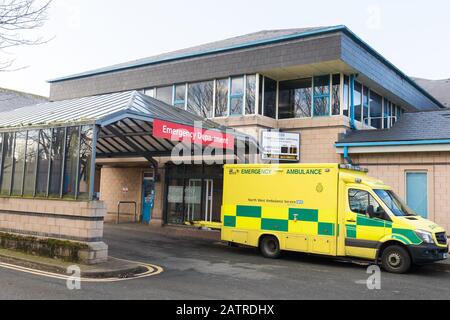 Hôpitaux universitaires de Morecambe Bay NHS Lancaster A & E Banque D'Images