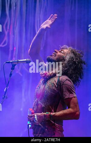 Le 2 mai 2015 Flaming Lips est la tête du festival de la lévitation à Austin, Texas Banque D'Images