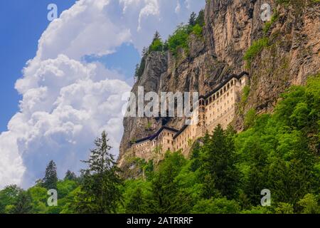 Monastère de Sumela Trabzon, Turquie. Monastère de Sumela orthodoxe grecque a été fondée au 4ème siècle. Banque D'Images