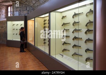 Castell de Sant Carles de Palma de Majorque , Espagne. Museo historico militar del siglo XVII Contruido sobre un antiguo puerto Romano Banque D'Images