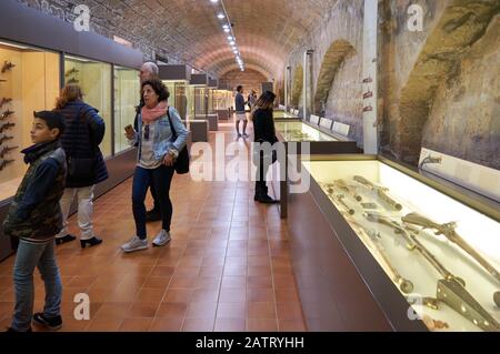 Castell de Sant Carles de Palma de Majorque , Espagne. Museo historico militar del siglo XVII Contruido sobre un antiguo puerto Romano Banque D'Images